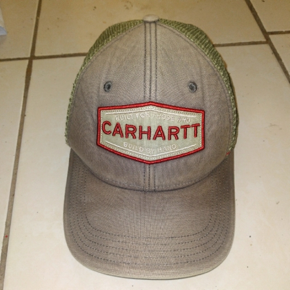Carhartt Trucker Hat Vintage Brown Adjustable